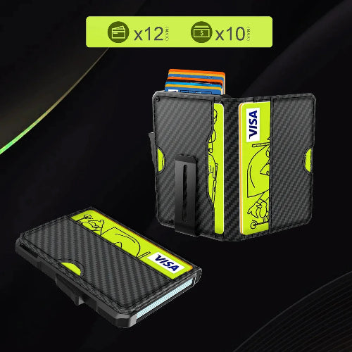 Slim RFID Blocking Wallet With Money Clip