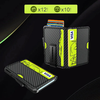 Slim RFID Blocking Wallet With Money Clip