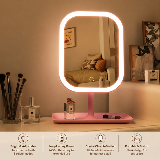 LED Desktop Vanity Mirror