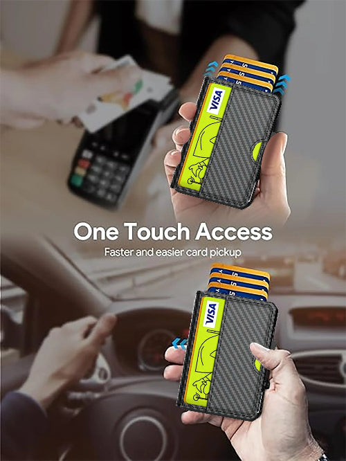 Slim RFID Blocking Wallet With Money Clip