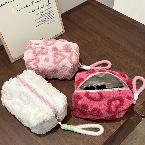 Soft Plush Travel Makeup Bag