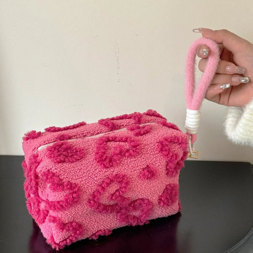 Soft Plush Travel Makeup Bag