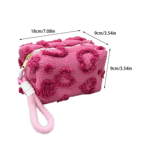 Soft Plush Travel Makeup Bag