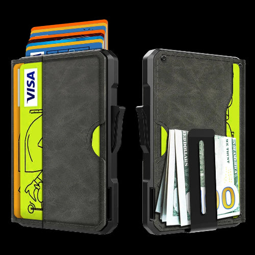 Slim RFID Blocking Wallet With Money Clip