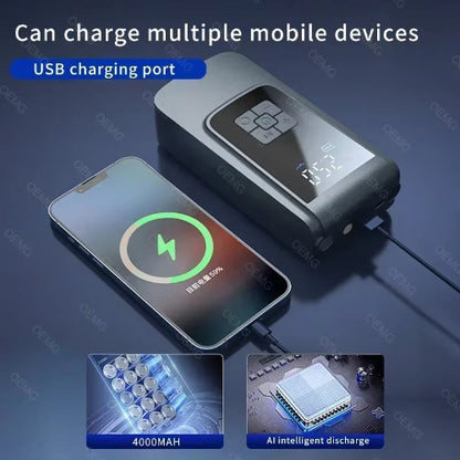 Portable & Rechargeable Tyre Air Pump