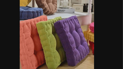 Plush Square Colorful Throw Cushions